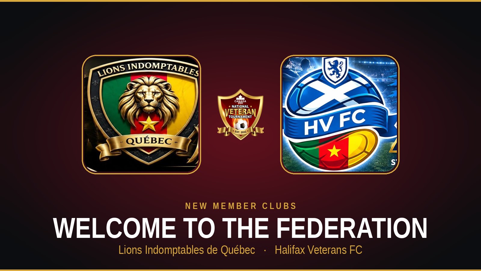 CNVT Welcomes Lions Indomptables de Québec and Halifax Veterans FC